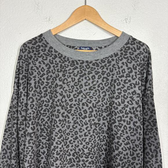 NEW! Splendid Animal Print Top Long Sleeve Shirt Pullopver Casual Scoop - XXL - Picture 5 of 7
